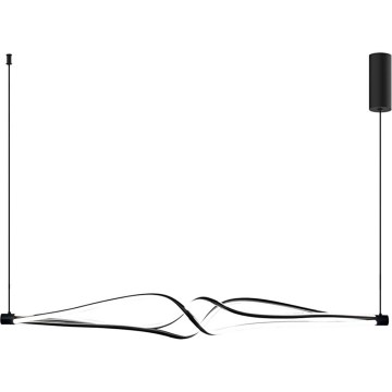 Candeeiro suspenso LED TWISTER LED/56W/230V preto