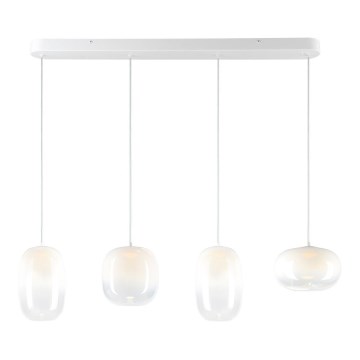 Candeeiro suspenso LED VASO LED/15W/230V branco