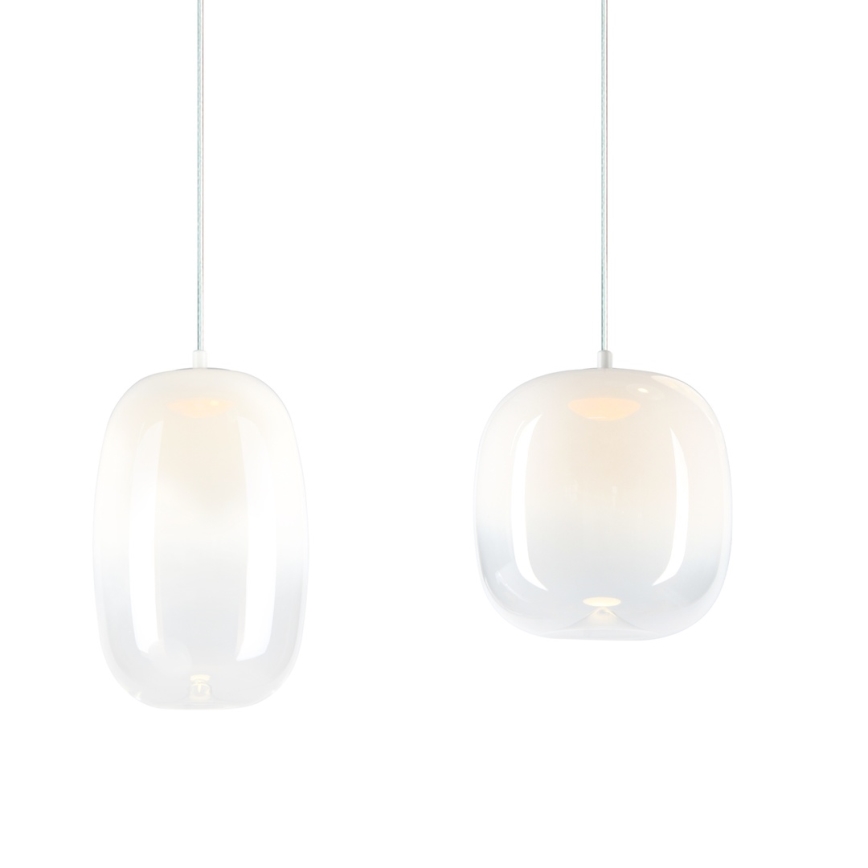 Candeeiro suspenso LED VASO LED/15W/230V branco