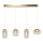 Candeeiro suspenso LED VASO LED/15W/230V dourado/fumado