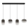 Candeeiro suspenso LED VASO LED/15W/230V preto/fumado