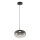 Candeeiro suspenso LED VASO LED/4W/230V diâmetro 18 cm preto/fumado