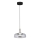 Candeeiro suspenso LED VETRO LED/6W/230V diâmetro 23 cm cinzento/preto