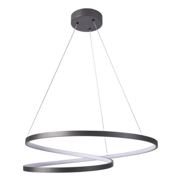 Candeeiro suspenso LED ZEFIRA LED/52W/230V 4000K diâmetro 60 cm antracite