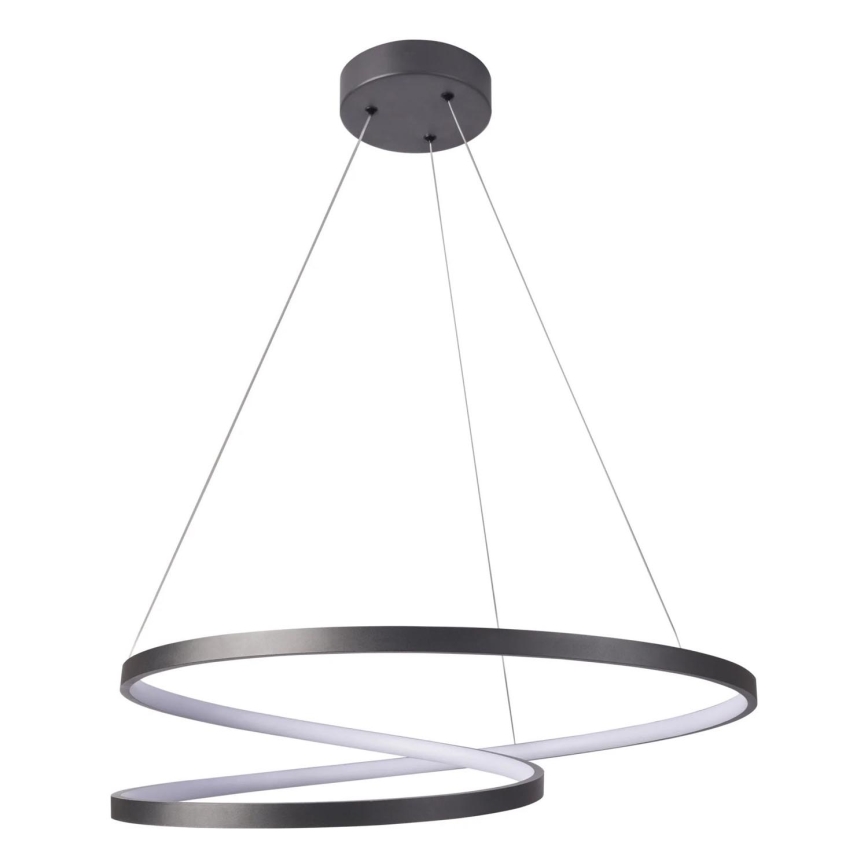 Candeeiro suspenso LED ZEFIRA LED/52W/230V 4000K diâmetro 60 cm antracite