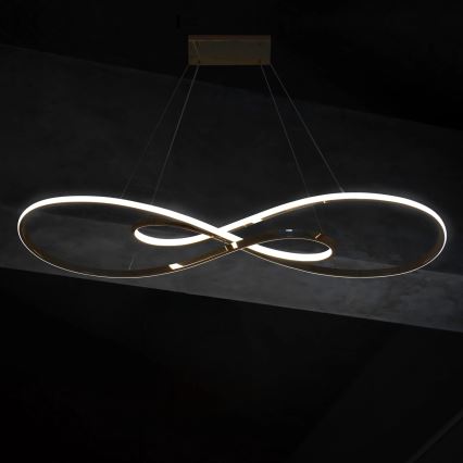 Candeeiro suspenso LED ZUMBA LED/50W/230V dourado