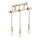 Candeeiro suspenso LEON 3xE27/60W/230V faia