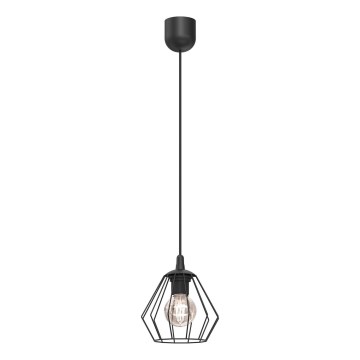 Candeeiro suspenso LETI 1xE27/15W/230V preto