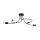 Candeeiro suspenso LEVAR 4xE27/15W/230V preto