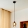 Candeeiro suspenso LILI 1xE27/15W/230V preto/cinzento