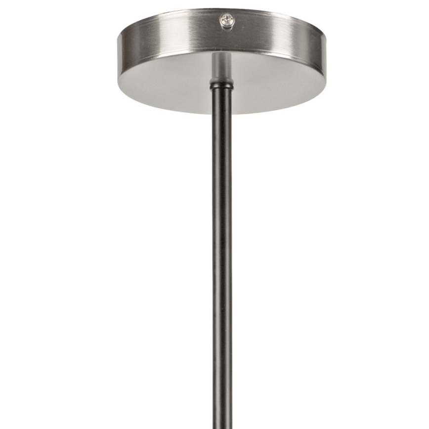 Candeeiro suspenso LILOU 6xE14/5W/230V cromado mate/fumado