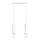 Candeeiro suspenso LIRO 2xGU10/10W/230V branco