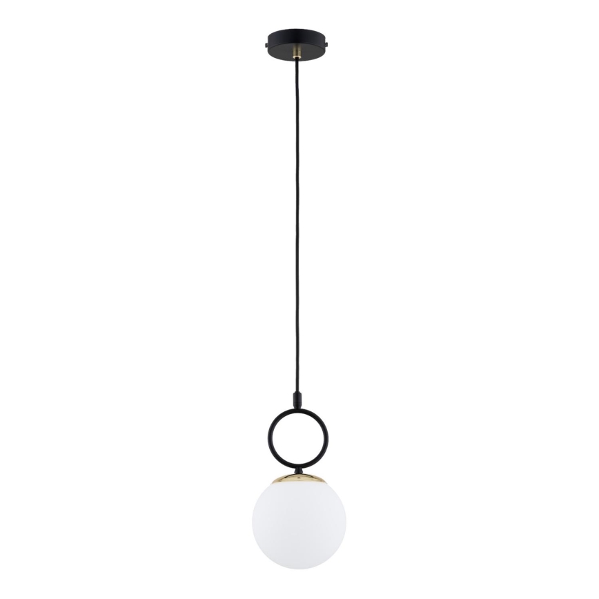 Candeeiro suspenso LISTER 1xE14/10W/230V preto/branco