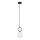 Candeeiro suspenso LISTER 1xE14/10W/230V preto/branco
