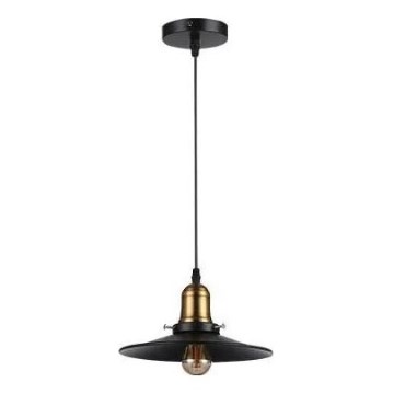 Candeeiro suspenso LOFT 1xE27/60W/230V diâmetro 22 cm preto