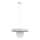 Candeeiro suspenso LOME 1xE27/60W/230V branco