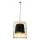 Candeeiro suspenso LONGIS 2xE27/60W/230V diâmetro 60 cm dourado/preto