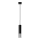 Candeeiro suspenso LOOPEZ 1xGU10/10W/230V preto/cromado brilhante