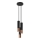 Candeeiro suspenso LOOPEZ 3xGU10/10W/230V redondo preto/cobre