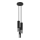 Candeeiro suspenso LOOPEZ 3xGU10/10W/230V redondo preto/cromado brilhante