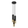 Candeeiro suspenso LOOPEZ 3xGU10/10W/230V redondo preto/dourado