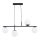 Candeeiro suspenso LUNA 4xE14/10W/230V preto