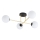 Candeeiro suspenso MAGNUM 4xE14/10W/230V branco/dourado/preto