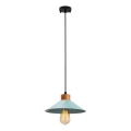 Candeeiro suspenso MANAVGAT 1xE27/40W/230V azul/castanho