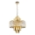 Candeeiro suspenso MARGOT 9xE14/40W/230V diâmetro 55 cm dourado