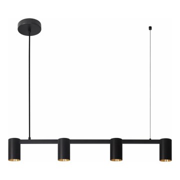 Candeeiro suspenso MARIBEL 4xGU10/10W/230V preto