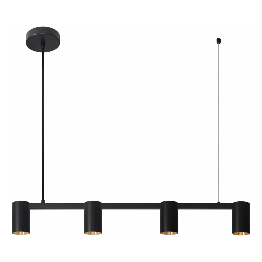 Candeeiro suspenso MARIBEL 4xGU10/10W/230V preto