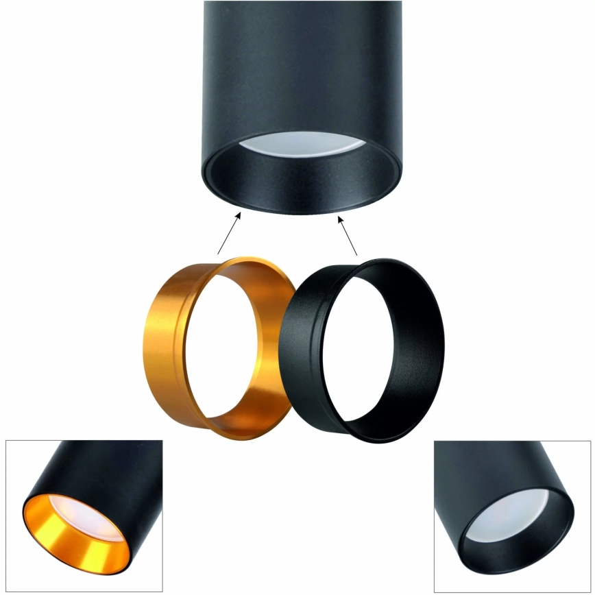 Candeeiro suspenso MARIBEL 4xGU10/10W/230V preto