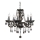 Candeeiro suspenso MARIE 5xE14/40W/230V preto