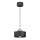 Candeeiro suspenso MARTI 1xE27/15W/230V preto/dourado