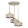 Candeeiro suspenso MARTI 3xE27/15W/230V bege/dourado