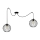 Candeeiro suspenso MATT 2xE27/60W/230V aranha