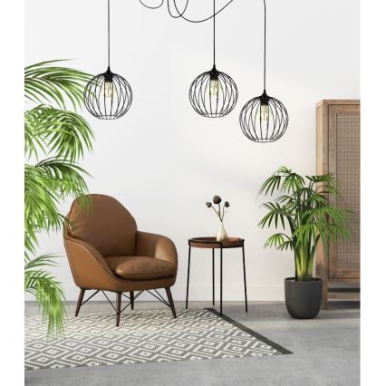 Candeeiro suspenso MATT 3xE27/60W/230V aranha