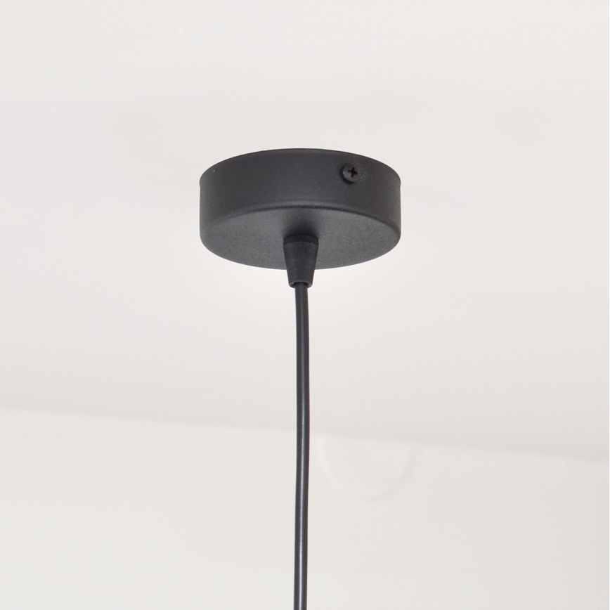 Candeeiro suspenso MELODY 1xE27/15W/230V preto