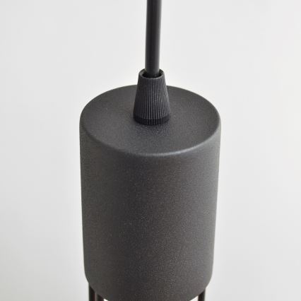 Candeeiro suspenso MELODY 2xE27/15W/230V preto