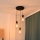 Candeeiro suspenso MELODY 3xE27/15W/230V preto