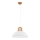 Candeeiro suspenso MIGOT 1xE27/15W/230V bege/dourado