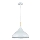Candeeiro suspenso MIKO 1xE27/60W/230V diâmetro 32 cm branco
