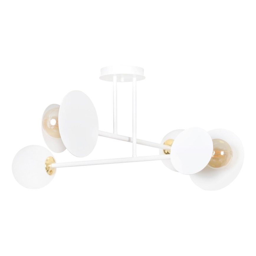 Candeeiro suspenso MINERVA 2xE27/15W + 2xE14/10W/230V branco