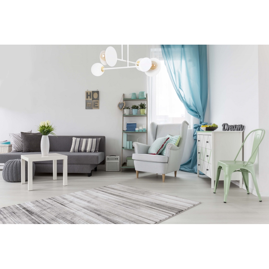 Candeeiro suspenso MINERVA 2xE27/15W + 2xE14/10W/230V branco