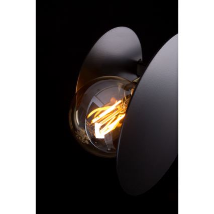 Candeeiro suspenso MINERVA 2xE27/15W + 2xE14/10W/230V preto
