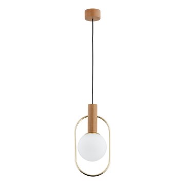 Candeeiro suspenso MODI 1xE14/10W/230V dourado/bege