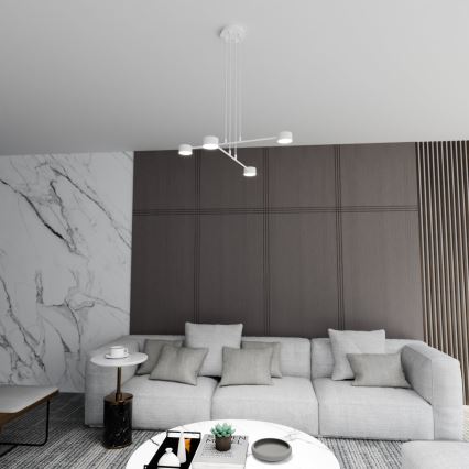 Candeeiro suspenso MODUS 4xGX53/10W/230V branco