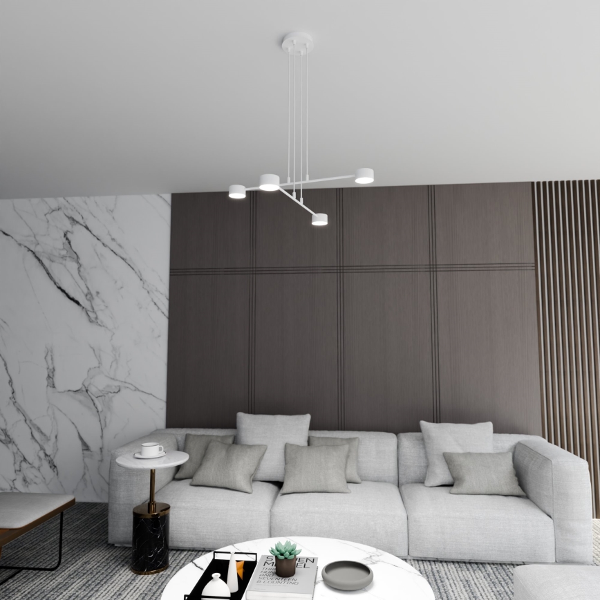 Candeeiro suspenso MODUS 4xGX53/10W/230V branco