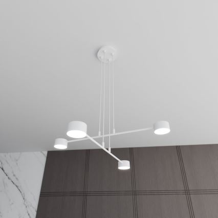 Candeeiro suspenso MODUS 4xGX53/10W/230V branco