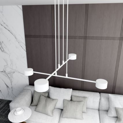 Candeeiro suspenso MODUS 4xGX53/10W/230V branco